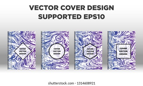 Mixture of acrylic paints. Liquid marble texture. Fluid art. Applicable for design cover, presentation, invitation, flyer, annual report, poster and business card, desing packaging - Vector