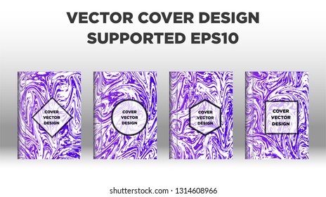 Mixture of acrylic paints. Liquid marble texture. Fluid art. Applicable for design cover, presentation, invitation, flyer, annual report, poster and business card, desing packaging - Vector