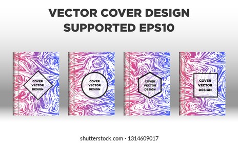 Mixture of acrylic paints. Liquid marble texture. Fluid art. Applicable for design cover, presentation, invitation, flyer, annual report, poster and business card, desing packaging - Vector