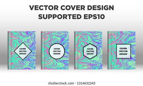 Mixture of acrylic paints. Liquid marble texture. Fluid art. Applicable for design cover, presentation, invitation, flyer, annual report, poster and business card, desing packaging - Vector