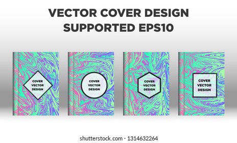 Mixture of acrylic paints. Liquid marble texture. Fluid art. Applicable for design cover, presentation, invitation, flyer, annual report, poster and business card, desing packaging - Vector