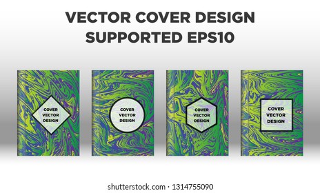 Mixture of acrylic paints. Liquid marble texture. Fluid art. Applicable for design cover, presentation, invitation, flyer, annual report, poster and business card, desing packaging - Vector