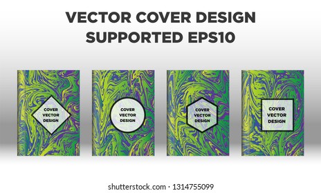 Mixture of acrylic paints. Liquid marble texture. Fluid art. Applicable for design cover, presentation, invitation, flyer, annual report, poster and business card, desing packaging - Vector