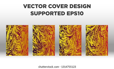 Mixture of acrylic paints. Liquid marble texture. Fluid art. Applicable for design cover, presentation, invitation, flyer, annual report, poster and business card, desing packaging - Vector