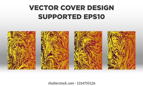 Mixture of acrylic paints. Liquid marble texture. Fluid art. Applicable for design cover, presentation, invitation, flyer, annual report, poster and business card, desing packaging - Vector
