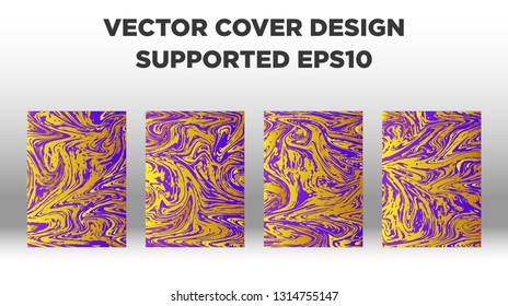 Mixture of acrylic paints. Liquid marble texture. Fluid art. Applicable for design cover, presentation, invitation, flyer, annual report, poster and business card, desing packaging - Vector