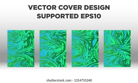 Mixture of acrylic paints. Liquid marble texture. Fluid art. Applicable for design cover, presentation, invitation, flyer, annual report, poster and business card, desing packaging - Vector