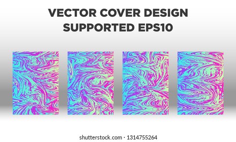 Mixture of acrylic paints. Liquid marble texture. Fluid art. Applicable for design cover, presentation, invitation, flyer, annual report, poster and business card, desing packaging - Vector