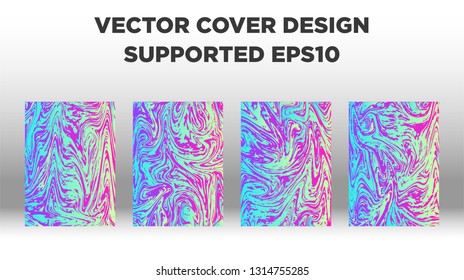 Mixture of acrylic paints. Liquid marble texture. Fluid art. Applicable for design cover, presentation, invitation, flyer, annual report, poster and business card, desing packaging - Vector