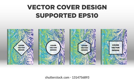 Mixture of acrylic paints. Liquid marble texture. Fluid art. Applicable for design cover, presentation, invitation, flyer, annual report, poster and business card, desing packaging - Vector