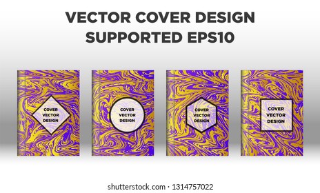 Mixture of acrylic paints. Liquid marble texture. Fluid art. Applicable for design cover, presentation, invitation, flyer, annual report, poster and business card, desing packaging - Vector