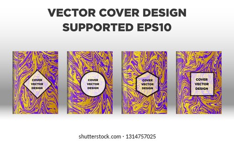Mixture of acrylic paints. Liquid marble texture. Fluid art. Applicable for design cover, presentation, invitation, flyer, annual report, poster and business card, desing packaging - Vector