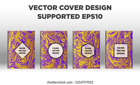 Mixture of acrylic paints. Liquid marble texture. Fluid art. Applicable for design cover, presentation, invitation, flyer, annual report, poster and business card, desing packaging - Vector