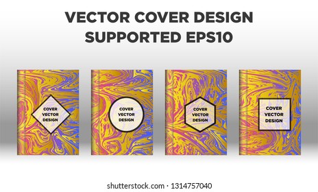 Mixture of acrylic paints. Liquid marble texture. Fluid art. Applicable for design cover, presentation, invitation, flyer, annual report, poster and business card, desing packaging - Vector