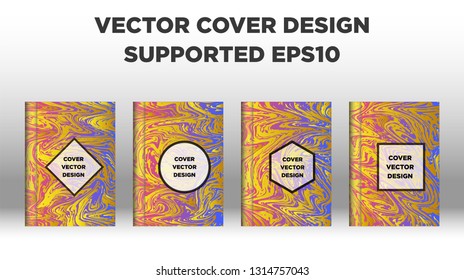 Mixture of acrylic paints. Liquid marble texture. Fluid art. Applicable for design cover, presentation, invitation, flyer, annual report, poster and business card, desing packaging - Vector