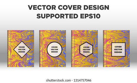Mixture of acrylic paints. Liquid marble texture. Fluid art. Applicable for design cover, presentation, invitation, flyer, annual report, poster and business card, desing packaging - Vector