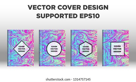 Mixture of acrylic paints. Liquid marble texture. Fluid art. Applicable for design cover, presentation, invitation, flyer, annual report, poster and business card, desing packaging - Vector
