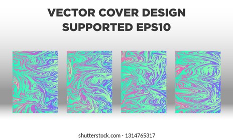 Mixture of acrylic paints. Liquid marble texture. Fluid art. Applicable for design cover, presentation, invitation, flyer, annual report, poster and business card, desing packaging - Vector