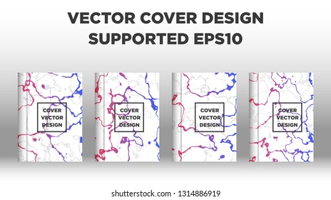 Mixture of acrylic paints. Liquid marble texture. Fluid art. Applicable for design cover, presentation, invitation, flyer, annual report, poster and business card, desing packaging - Vector