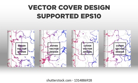Mixture of acrylic paints. Liquid marble texture. Fluid art. Applicable for design cover, presentation, invitation, flyer, annual report, poster and business card, desing packaging - Vector