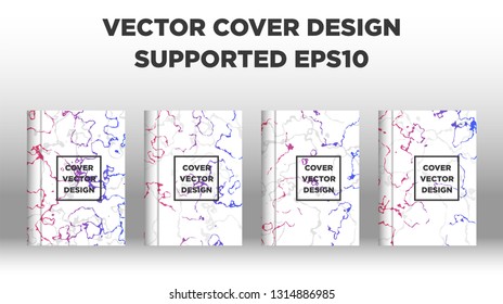 Mixture of acrylic paints. Liquid marble texture. Fluid art. Applicable for design cover, presentation, invitation, flyer, annual report, poster and business card, desing packaging - Vector