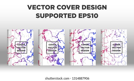 Mixture of acrylic paints. Liquid marble texture. Fluid art. Applicable for design cover, presentation, invitation, flyer, annual report, poster and business card, desing packaging - Vector