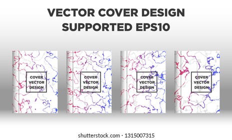 Mixture of acrylic paints. Liquid marble texture. Fluid art. Applicable for design cover, presentation, invitation, flyer, annual report, poster and business card, desing packaging - Vector