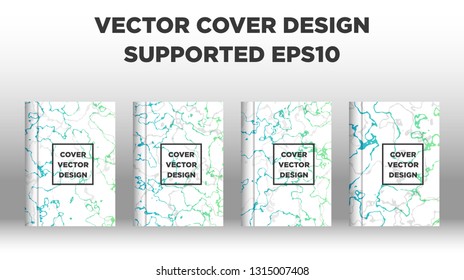 Mixture of acrylic paints. Liquid marble texture. Fluid art. Applicable for design cover, presentation, invitation, flyer, annual report, poster and business card, desing packaging - Vector