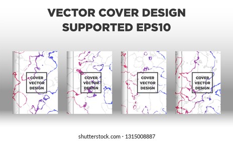 Mixture of acrylic paints. Liquid marble texture. Fluid art. Applicable for design cover, presentation, invitation, flyer, annual report, poster, desing packaging. Modern artwork - Vector