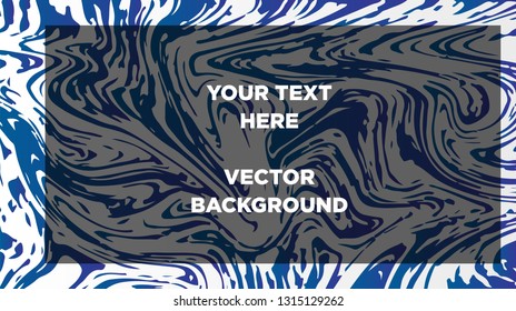 Mixture of acrylic paints. Liquid marble texture. Fluid art. Applicable for design cover, presentation, invitation, flyer, annual report, poster and business card, desing packaging - Vector