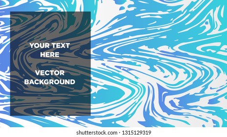 Mixture of acrylic paints. Liquid marble texture. Fluid art. Applicable for design cover, presentation, invitation, flyer, annual report, poster and business card, desing packaging - Vector