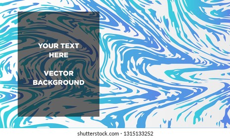 Mixture of acrylic paints. Liquid marble texture. Fluid art. Applicable for design cover, presentation, invitation, flyer, annual report, poster and business card, desing packaging - Vector