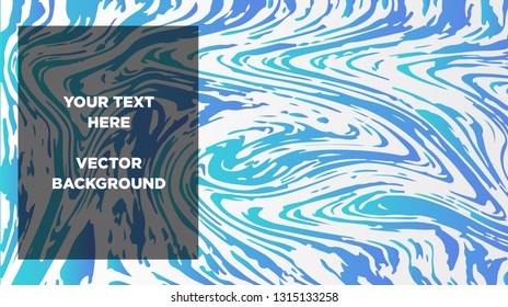 Mixture of acrylic paints. Liquid marble texture. Fluid art. Applicable for design cover, presentation, invitation, flyer, annual report, poster and business card, desing packaging - Vector
