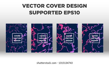 Mixture of acrylic paints. Liquid marble texture. Fluid art. Applicable for design cover, presentation, invitation, flyer, annual report, poster and business card, desing packaging - Vector