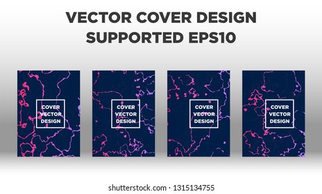 Mixture of acrylic paints. Liquid marble texture. Fluid art. Applicable for design cover, presentation, invitation, flyer, annual report, poster and business card, desing packaging - Vector