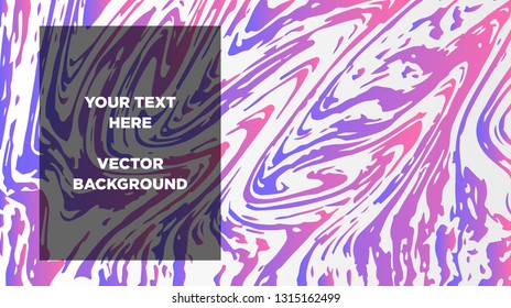 Mixture of acrylic paints. Liquid marble texture. Fluid art. Applicable for design cover, presentation, invitation, flyer, annual report, poster and business card, desing packaging - Vector