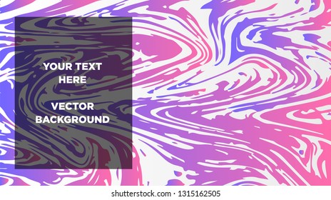 Mixture of acrylic paints. Liquid marble texture. Fluid art. Applicable for design cover, presentation, invitation, flyer, annual report, poster and business card, desing packaging - Vector