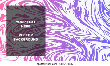 Mixture of acrylic paints. Liquid marble texture. Fluid art. Applicable for design cover, presentation, invitation, flyer, annual report, poster and business card, desing packaging - Vector