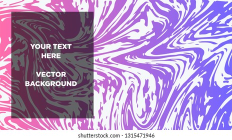 Mixture of acrylic paints. Liquid marble texture. Fluid art. Applicable for design cover, presentation, invitation, flyer, annual report, poster and business card, desing packaging - Vector
