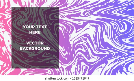 Mixture of acrylic paints. Liquid marble texture. Fluid art. Applicable for design cover, presentation, invitation, flyer, annual report, poster and business card, desing packaging - Vector