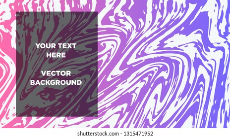 Mixture of acrylic paints. Liquid marble texture. Fluid art. Applicable for design cover, presentation, invitation, flyer, annual report, poster and business card, desing packaging - Vector