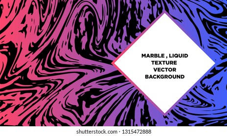 Mixture of acrylic paints. Liquid marble texture. Fluid art. Applicable for design cover, presentation, invitation, flyer, annual report, poster and business card, desing packaging - Vector