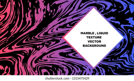 Mixture of acrylic paints. Liquid marble texture. Fluid art. Applicable for design cover, presentation, invitation, flyer, annual report, poster and business card, desing packaging - Vector