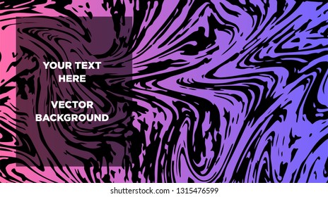 Mixture of acrylic paints. Liquid marble texture. Fluid art. Applicable for design cover, presentation, invitation, flyer, annual report, poster and business card, desing packaging - Vector