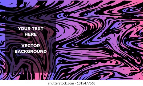 Mixture of acrylic paints. Liquid marble texture. Fluid art. Applicable for design cover, presentation, invitation, flyer, annual report, poster and business card, desing packaging - Vector