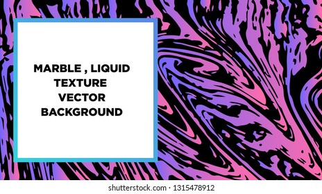 Mixture of acrylic paints. Liquid marble texture. Fluid art. Applicable for design cover, presentation, invitation, flyer, annual report, poster and business card, desing packaging - Vector