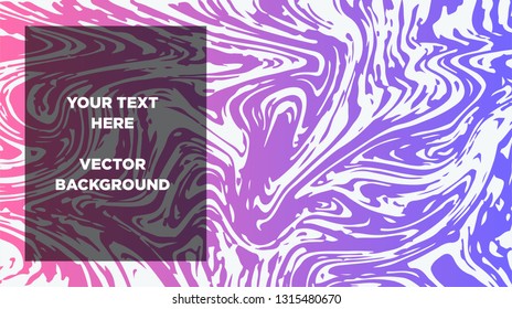 Mixture of acrylic paints. Liquid marble texture. Fluid art. Applicable for design cover, presentation, invitation, flyer, annual report, poster and business card, desing packaging - Vector