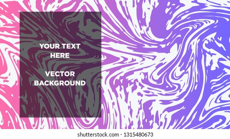 Mixture of acrylic paints. Liquid marble texture. Fluid art. Applicable for design cover, presentation, invitation, flyer, annual report, poster and business card, desing packaging - Vector