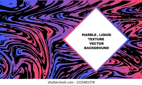 Mixture of acrylic paints. Liquid marble texture. Fluid art. Applicable for design cover, presentation, invitation, flyer, annual report, poster and business card, desing packaging - Vector