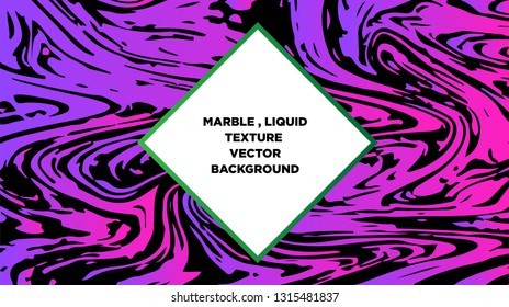 Mixture of acrylic paints. Liquid marble texture. Fluid art. Applicable for design cover, presentation, invitation, flyer, annual report, poster and business card, desing packaging - Vector